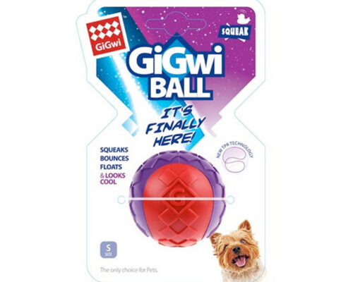 Pelota Gigwi Squeaker Red