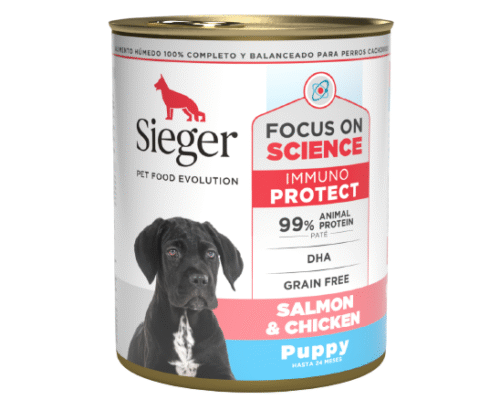 Sieger Wet Puppy - Salmón y Pollo