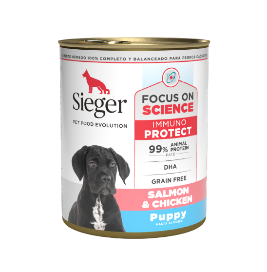 Sieger Wet Puppy – Salmón y Pollo