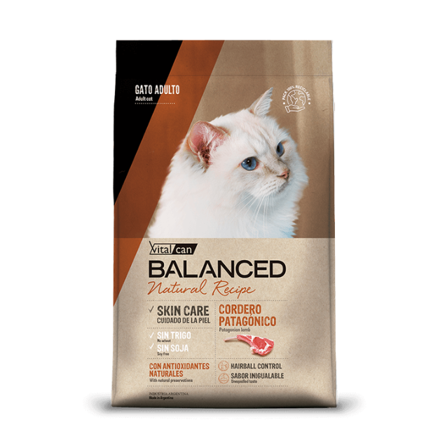 Diseño sin título (2) Balanced Gato Natural Recipe Cordero Patagónico