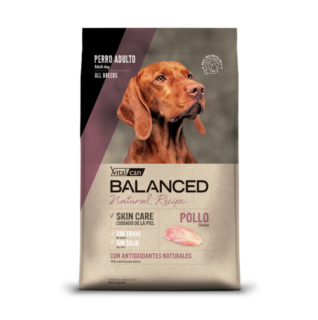 Diseño sin título Balanced Perro Natural Recipe Pollo
