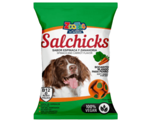 Snack Salchicks Espinaca y Zanahoria