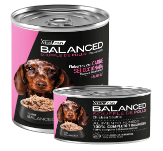 Lata Balanced Souffle de Pollo – Cachorro