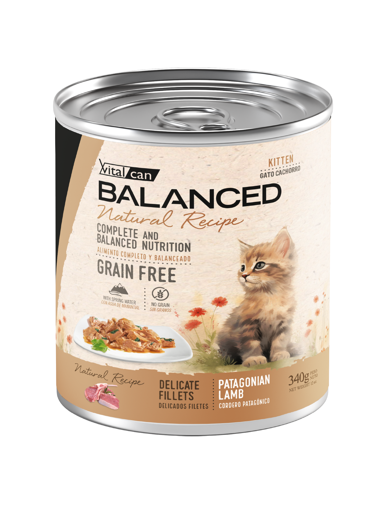 Lata Balanced Natural Recipe – Gato Cachorro