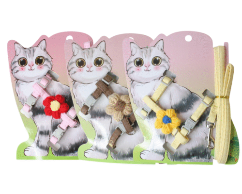 Pretal para Gato con Flor