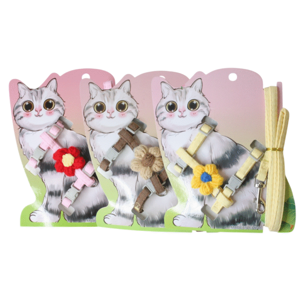 Pretal para Gato con Flor