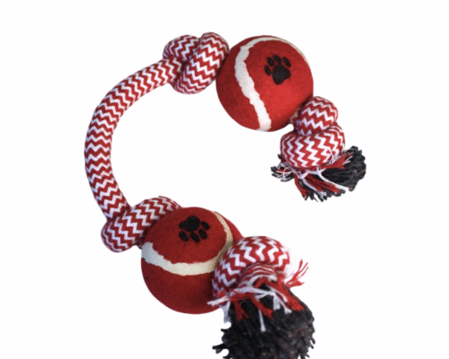 Juguete Soga con Dos Pelotas