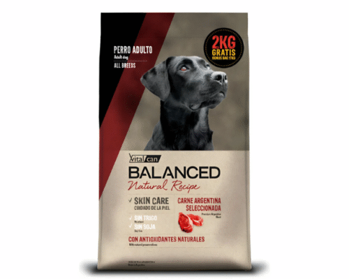 Balanced Perro Natural Recipe Carne Argentina 15 + 2kg