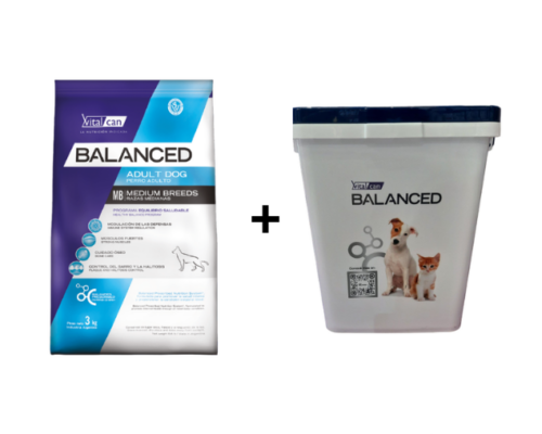 Promo Balanced Adulto Raza Mediana 9kg + Tacho de Regalo