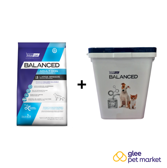 FOTO WEB Promo Balanced Adulto Raza Grande 9kg + Tacho de Regalo
