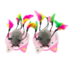 Ratón Cuatro Colas con Plumas