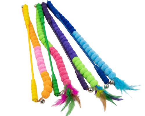 Palito con Trenza y Plumas